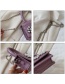 Fashion Purple One Shoulder Stone Pattern Handbag