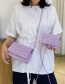 Fashion Purple Large Stone Pattern Shoulder Crossbody Bag