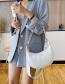 Fashion White One-shoulder Cross-body Dumpling Underarm Bag