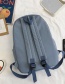Fashion Blue Tooling Girl Backpack