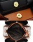 Fashion Brown With Snakeskin One-shoulder Messenger Bag