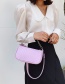 Fashion Purple Rhombus Chain Shoulder Messenger Underarm Bag