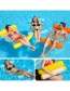 Fashion Yellow Inflatable Hammock With Foldable Backrest With Net