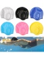Fashion Dark Blue-silicone Swimming Earmuffs Silicone Earmuff Swimming Cap