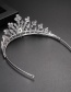 Fashion White Gold Bridal Crown Hairband Accessories