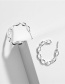 Fashion Silver Metal Pig Nose Chain Shape Ear Ring