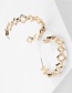 Fashion Gold Color Hollow Metal Chain Earrings Large Earrings