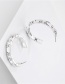 Fashion Silver Hollow Metal Chain Earrings Large Earrings