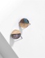 Fashion Geometry Abalone Shell Geometric Metal Stud Earrings