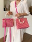 Fashion Pink Large Portable Pearl Shoulder Bag