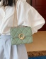 Fashion Green Large Diamond Chain Shoulder Messenger Small Square Bag