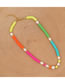 Fashion Color Necklace With Colored Clay Clay