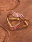 Fashion Great Love Micro-set Color Diamond Love Ring