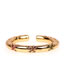 Fashion Golden Micro Set Zircon Open Ring