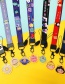 Fashion Blue Circus【short Rope】 Hanging Neck Rope To Widen Cartoon Mobile Phone Lanyard