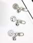 Fashion Kaws Cartoon Avatar Keychain Bag Earphone Set Pendant Tag