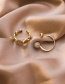 Fashion Oval Golden Open Ring