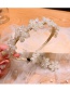 Fashion Hairpin Rice Grain Pearl Crystal Flower Headband