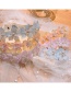 Fashion Peach Powder Peach Blossom Crystal Flower Headband