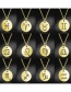 Fashion Thin Chain Hollow Twelve Constellation 316l Titanium Steel Necklace