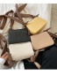 Fashion Khaki Contrast Color Knotted Shoulder Crossbody Bag