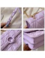 Fashion Purple Diamond Chain Shoulder Crossbody Bag