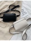 Fashion Black Solid Color Shoulder Crossbody Bag