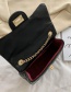 Fashion Large Black Cloud Embroidery Thread Messenger Chain Lock Small Square Bag
