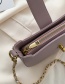 Fashion Purple Solid Color Buckle Shoulder Crossbody Bag