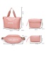 Fashion Pink Printed Letters Large Capacity Nylon Cloth Handbag