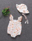 Fashion Double Mouth Pack Fart Clothing Printed Flowers Baby One-piece Romper
