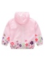 Fashion Pink Flowers Flower Dinosaur Print Hooded Sun Protection Clothing