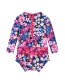 Fashion Flowers Children's Printed One-piece Swimsuit