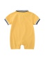 Fashion Pink Baby Polo Collar Short Sleeve Shorts Climbing Suit