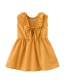 Fashion Yellow Doll Collar Dress