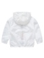 Fashion White Children's Rainbow Hooded Sun Protective Clothing