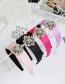 Fashion Pink Flower Headband With Diamonds And Flowers