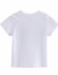 Fashion White Flag Shark Print T-shirt