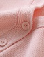Fashion Pink Candy-colored Knitted Cardigan