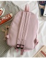 Fashion Pink To Send Bear Pendant Embroidered Cartoon Backpack