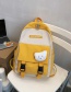 Fashion Yellow To Send A Bear Shoulder Bear Backpack