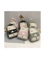 Fashion Green Belt Pendant + Embroidery Cloth Sticker Rainbow Sheep Angel Wings Little Star Velcro Contrast Backpack