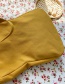 Fashion Yellow Embroidered Peanut And Strawberry Fruit Canvas Shoulder Messenger Bag