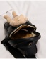 Fashion Black Plush Bear Pu Shoulder Messenger Bag