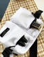 Fashion White Multi-pocket Solid Color Crossbody Bag