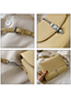 Fashion Khaki Chain Buckle Shoulder Bag