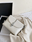 Fashion White Chain Buckle Shoulder Bag