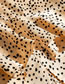 Fashion Beige Leopard Print Ruffle Skirt