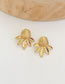 Fashion Golden Maple Alloy Earrings