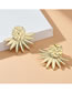 Fashion Golden Maple Alloy Earrings